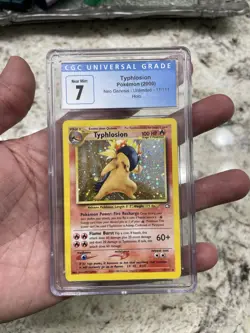 Typhlosion Neo Genesis (2000) CGC Graded Near Mint 7 Pokemon Card - Image 1