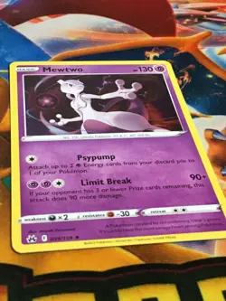 C243 POKEMON TCG CROWN ZENITH MEWTWO #059 NM-M HOLO - Image 2