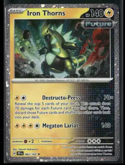 Pokemon - Iron Thorns 062/162 Rare Cosmos Holo Temporal Forces NM - Image 1