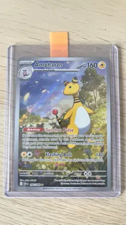 Ampharos 090/086 Illustration Rare Chaos Rising Pokemon Card NM Pack fresh - Image 1