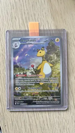Ampharos 090/086 Illustration Rare Chaos Rising Pokemon Card NM Pack fresh - Image 2