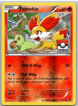 Fennekin 10/124 Holo League & Championship Cards Pokemon Reverse Holo - Image 1