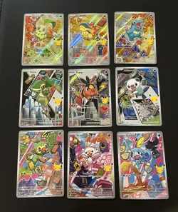 Pokemon First Partner Illustration Collection Series 2 Complete Set 9 Cards - Image 1