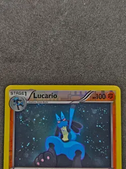 Lucario Reverse Holo 80/113 2013 Legendary Treasures Pokemon Card MP+ - Image 3