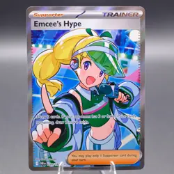 Emcee's Hype - 220/182 Ultra Rare SV10: Destined Rivals Pokemon TCG NM - Image 1