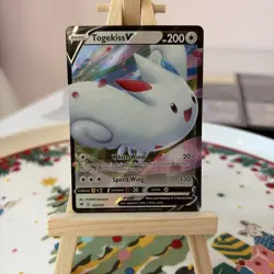 Pokemon Togekiss V Card TCG 140/185 - Vivid Voltage Rare Full Art Holo MINT 🔥 - Image 3
