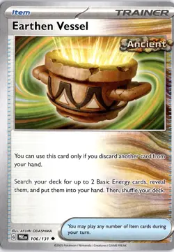 Earthen Vessel 106/131 SV: Prismatic Evolutions Pokemon Card TCG - Image 1