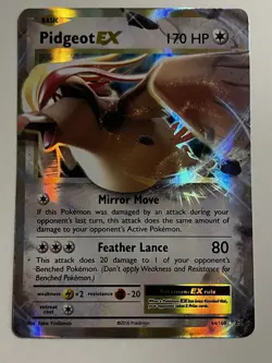 Pidgeot EX 64/108 - 2016 Evolutions XY Ultra Rare Holo - Pokemon Card NM - Image 1