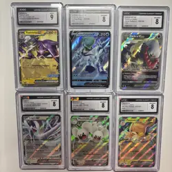 Lot of 6 Pokemon Graded Cards - (5) Grade 8 Slabs And (1) Grade 9 - Image 1