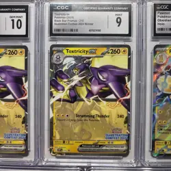 Pokemon Graded Cards Lot of 5 Slabs Grade (1) Grade 10 (3) Grade 9’s (1) Grade 8 - Image 3