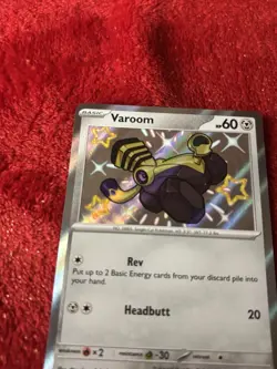 Varoom 192/091 SV: Paldean Fates Holo Pokemon Card Near Mint - Image 3