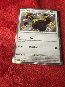 Varoom 192/091 SV: Paldean Fates Holo Pokemon Card Near Mint - Image 4