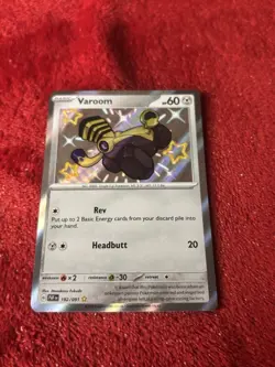 Varoom 192/091 SV: Paldean Fates Holo Pokemon Card Near Mint - Image 5