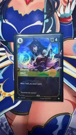 Ahri Alluring (Launch Exclusive) Riftbound Promo Card Foil Holographic NM+ ENG - Image 1