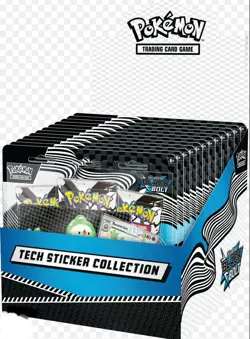 Pokemon Black Bolt Tech Stickers Display Case Quantity 12 Packs - Image 1