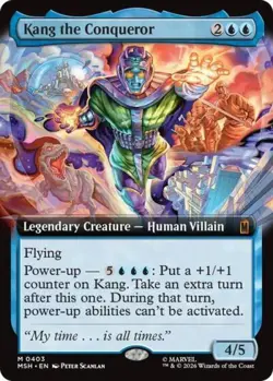 ~ Kang the Conqueror (Extended Art) ~ NM Foil ~ Marvel Super Heroes ~ MTG ~ - Image 1