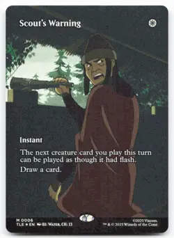 Scout's Warning (Borderless) 6 Avatar: The Last Airbender: Eternal-Legal NM M Fo - Image 1
