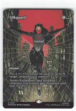 Silkguard (Borderless) 37 Marvel Universe Eternal-Legal NM M Foil - Image 1