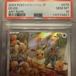 [PSA10] Eevee AR SV5a Crimson Haze 078/066 Japan Import Pokemon - Image 3