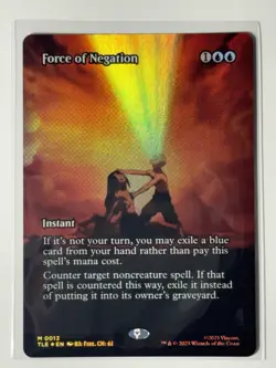 MTG - TLE - Force of Negation - Showcase Borderless Foil - M 0013 NM - Image 1