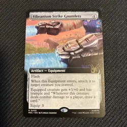 Vibranium Strike Gauntlets (Extended Art) Commander: Marvel Super Heroes Regular - Image 1