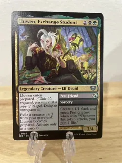 MTG Lluwen, Exchange Student Regular #0199 Secrets of Strixhaven Uncommon NM/M - Image 1