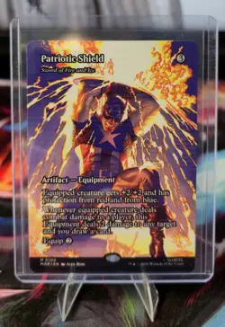 Patriotic Shield - Sword of Fire and Ice (Borderless) - Marvel Super Heroes - Image 1