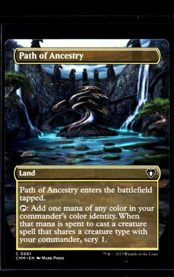 MTG Magic the Gathering CMM Commander Masters Borderless 661 Path of Ancestry LP - Image 1