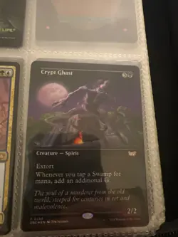 Mtg Crypt Ghast (Borderless) Commander: Duskmourn: House of Horror Foil 368 - Image 1