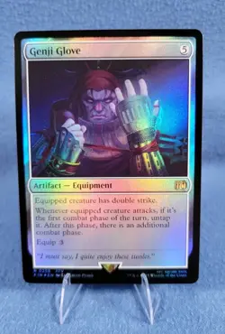 x1 Genji Glove FOIL FIN Final Fantasy MTG 258 M/NM 1x - Image 1