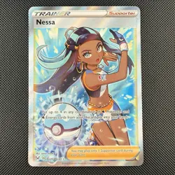Pokemon TCG Nessa TG27/TG30 Lost Origin Trainer Gallery Full Art Rare Holo Card - Image 1