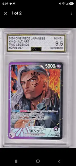 5 Card ONE PIECE AGS Graded Card Lot. All Cards Pictured Included. - Image 3