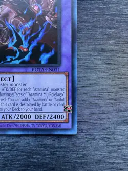 YuGiOh! Azamina Mu Rcielago ROTA - Error Misprint Anubis Shift 1st Ed Near Mint - Image 3