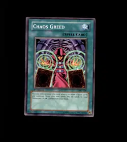 Chaos Greed IOC-038 Common Invasion of Chaos Yu-Gi-Oh 1st Edition Near Mint - Image 1
