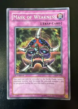 Yugioh Mask Of Weakness LON-015 Common 1st Edition - Image 1