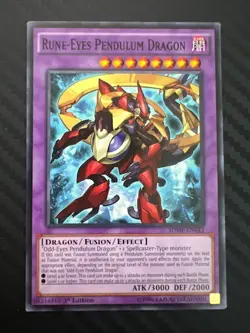 Yugioh Rune-Eyes Pendulum Dragon SDMP-EN043 Common 1st Edition LP/MP - Image 1
