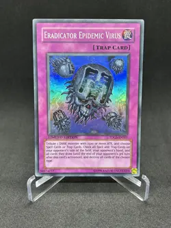 Yugioh Eradicator Epidemic Virus TDGS-ENSE1 Super Rare Limited Edition NM - Image 1