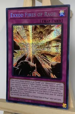 Yu-Gi-Oh! TCG Exxod Fires of Rage Prismatic Secret Rare 1rst Edition MP25 - Image 3