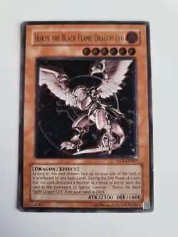 Yugioh Horus the Black Flame Dragon LV6 (UTR) SOD-EN007 Unlimited #Y22 - Image 1