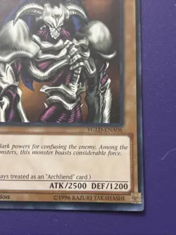 Yu-Gi-Oh! TCG Summon Skull 1st Edition YGLD-ENA06 Common Light Play Free Ship - Image 2