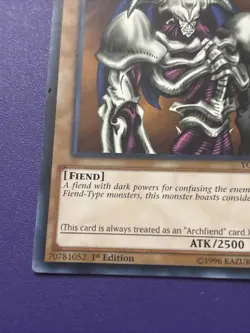 Yu-Gi-Oh! TCG Summon Skull 1st Edition YGLD-ENA06 Common Light Play Free Ship - Image 3
