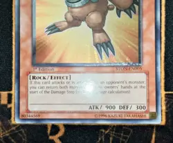 YUGIOH Neo-Spacian Grand Mole (STON-EN005) Ultimate Rare 1st Edition Excellent - Image 3