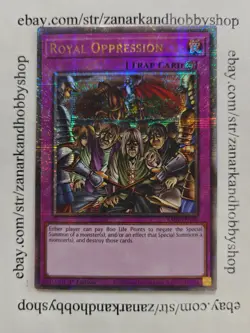 YuGiOh Royal Oppression RA04-EN120 Quarter Century Secret Rare - Image 1