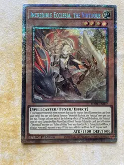 Yugioh Incredible Ecclesia, The Virtuous BODE-EN007 Starlight Rare 1st Ed NM - Image 1