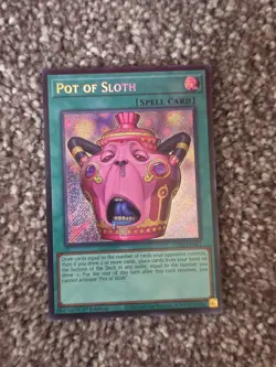 Pot of Sloth CORI-EN061 1st Edition Secret Rare Yugioh! Chaos origins - Image 1