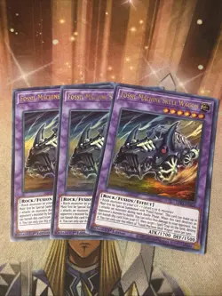 3X Yugioh Fossil Machine Skull Wagon GFP2-EN020 Ultra Rare 1st Edition NM - Image 1