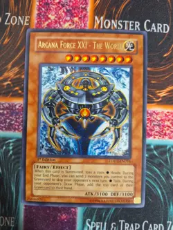 Yu-Gi-Oh! Arcana Force XXI - The World LODT-EN016 Ultra Rare 1st Edition NM - Image 1