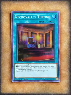 Yugioh Necrovalley Throne SOFU-EN055 Super Rare 1st Ed NM - Image 1