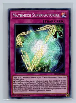 Mathmech Superfactorial MYFI-EN012 Secret Rare Mystic Fighters Yu-Gi-Oh NM - Image 1