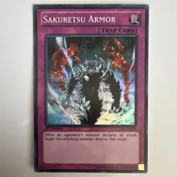 Yu-Gi-Oh! Sakuretsu Armor Trap-Normal Super Rare Regular 1st Ed LCYW-EN288 - Image 1